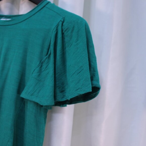 Elegant Teal Short Sleeve Women's Top - Picture 7 of 10